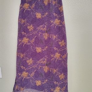 Kathie Lee 8 purple long skirt